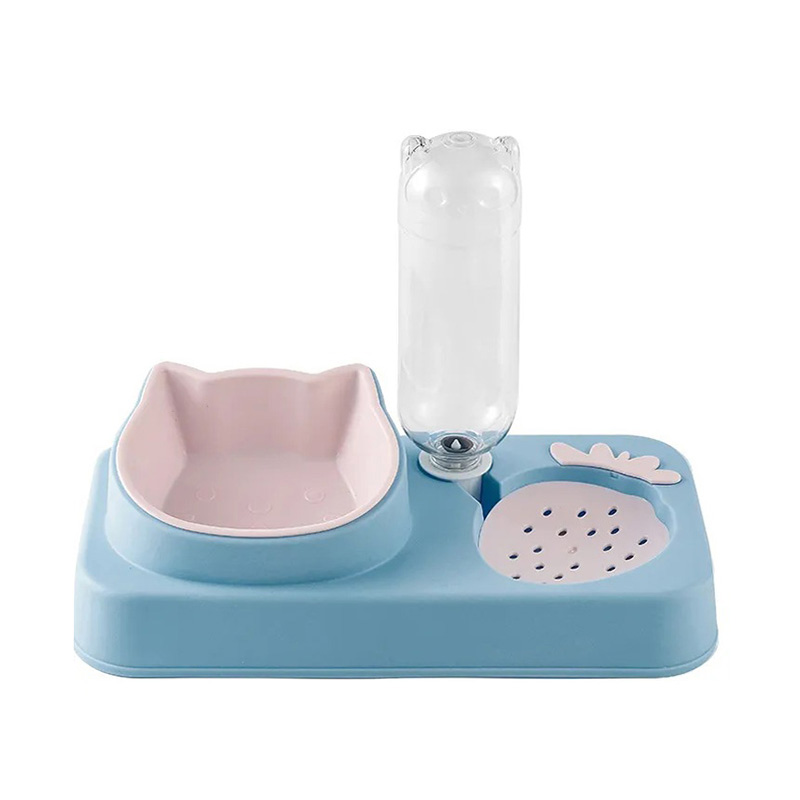 وعاء صغير للحيوانات الأليفة على شكل فراولة مع خاصية استشعار الجاذبية وتصريف المياه