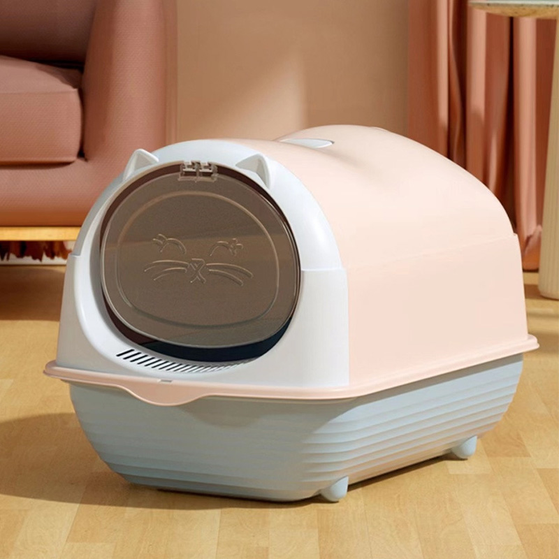 صندوق فضلات القطط المغلق المقاوم للرائحة والغبار