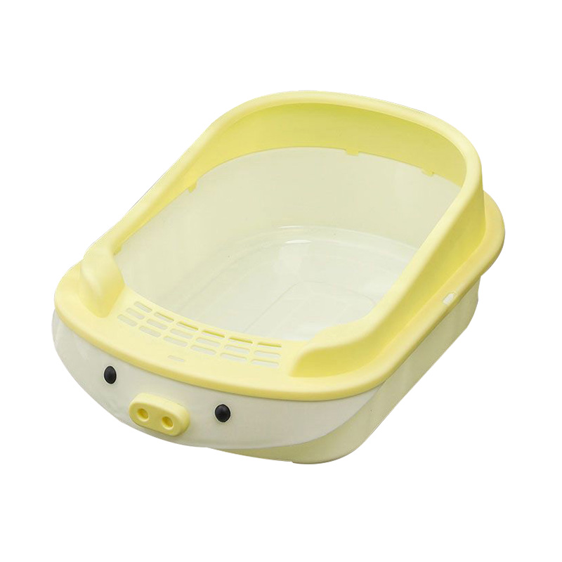 صندوق مرتفع لفضلات الحيوانات الأليفة مزود بثلاثة أفواه كرتونية قابلة للاستبدال