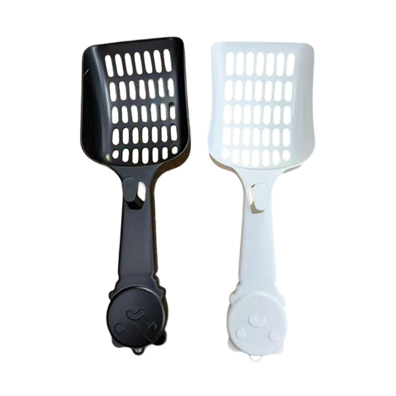 منخل فضلات القطط البلاستيكي خفيف الوزن ومتين بتصميم من قطعة واحدة