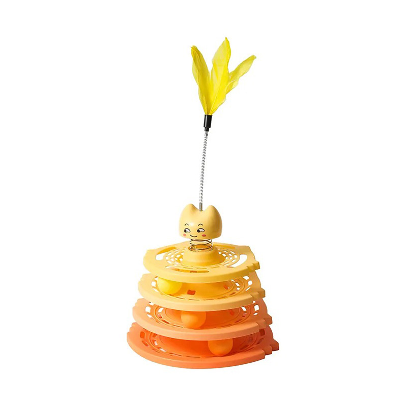 ألعاب الحيوانات الأليفة ذات عجلة الغزل للقطط ذات التصميم الإلكتروني